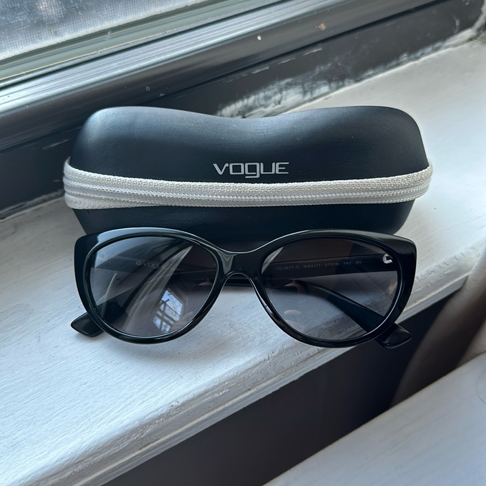 Vogue Black Cat-Eye Sunglasses